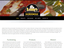 Tablet Screenshot of lebbyspizza.com